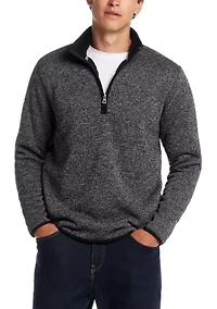 Men’s Sherpa Lined Quarter Zip Sweater Fleece