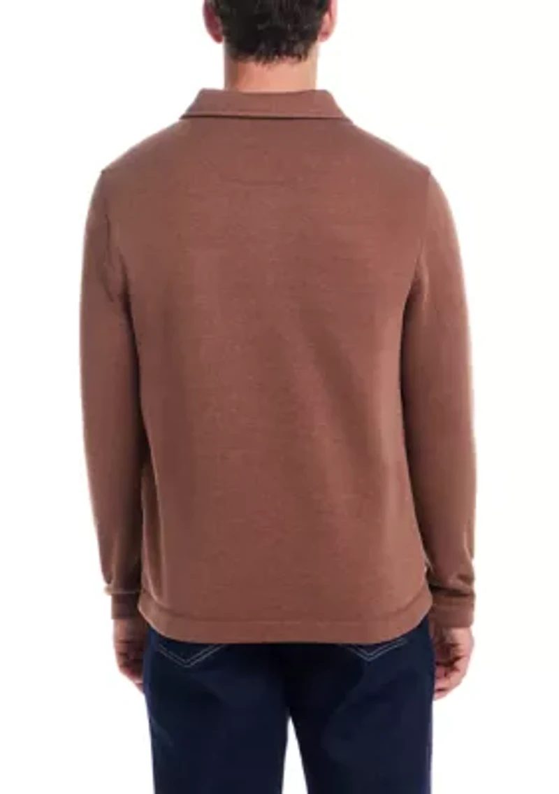 Men's Quarter Zip Pebble Fleece Pullover