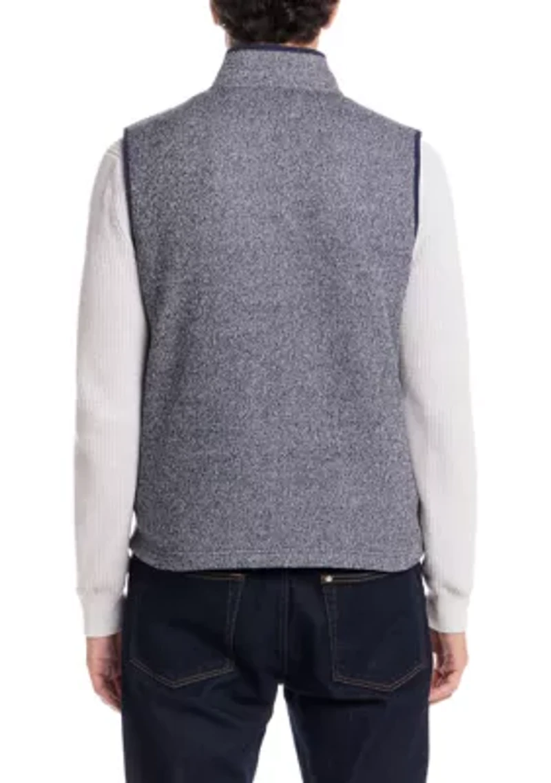 Men's Mixy Knit Mock Neck Vest