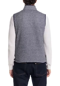 Men's Mixy Knit Mock Neck Vest