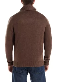 Men's Cable Knit Fisherman Toggle Sweater
