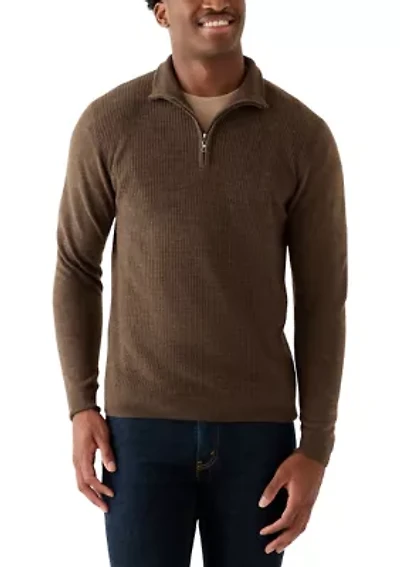 Men's Textured 1/4 Zip Sweater