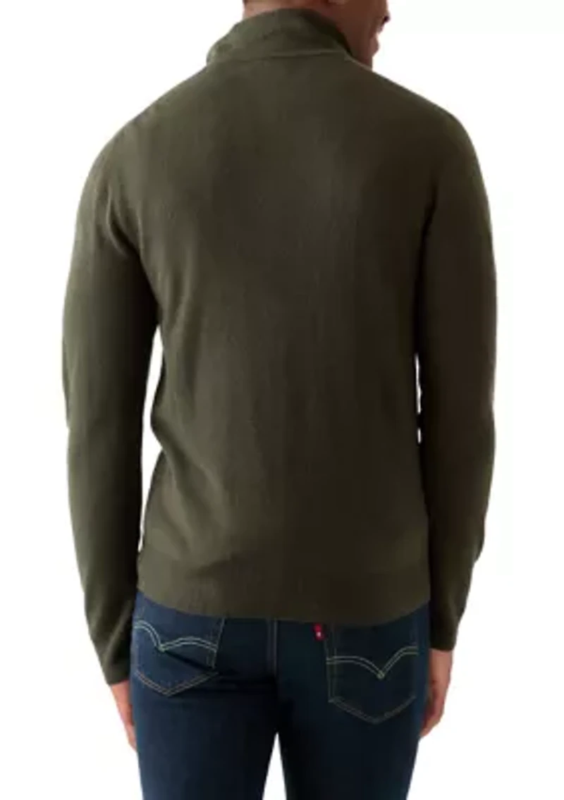 Men's Textured 1/4 Zip Sweater