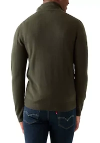 Men's Textured 1/4 Zip Sweater