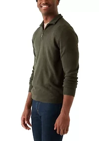 Men's Textured 1/4 Zip Sweater