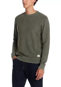 Men's Vertical Weave Stonewash Sweater