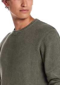 Men's Vertical Weave Stonewash Sweater
