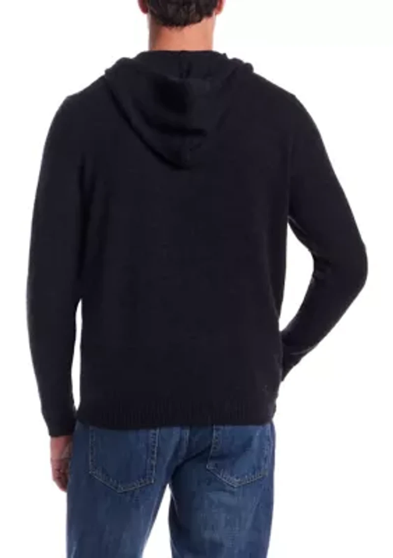 Men's Bouclé Hoodie Sweater