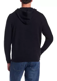 Men's Bouclé Hoodie Sweater