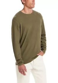 Men's Textured Roll Neck Marino Blend Sweater