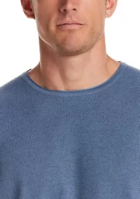Men's Textured Roll Neck Marino Blend Sweater