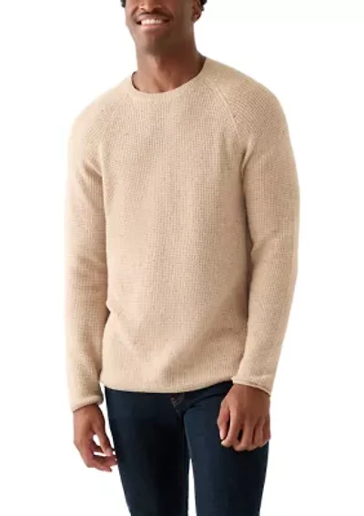 Men's Solid Donegal Crew Neck Sweater