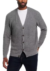 Men's Waffle Donegal Cardigan