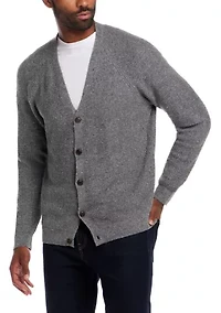 Men's Waffle Donegal Cardigan