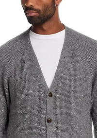 Men's Waffle Donegal Cardigan