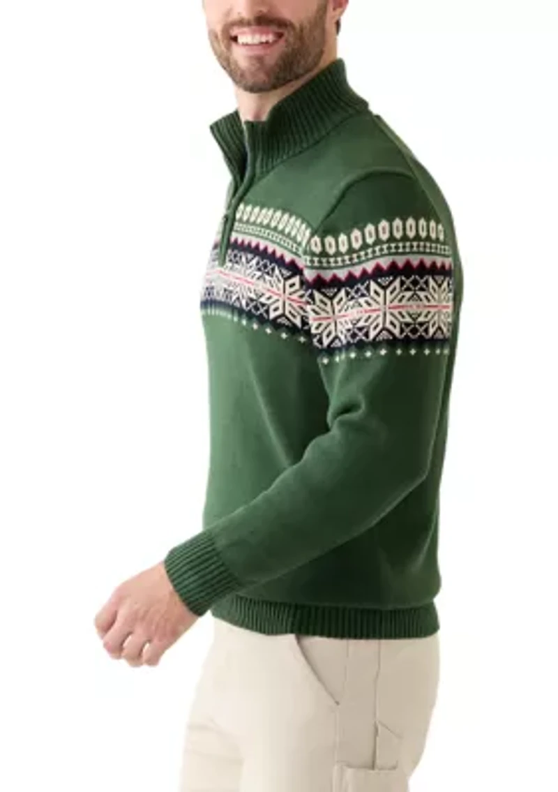 Men's Bold Yoke 3/4 Zip Sweater