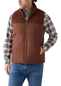 Men's Mixed Media Puffer Vest