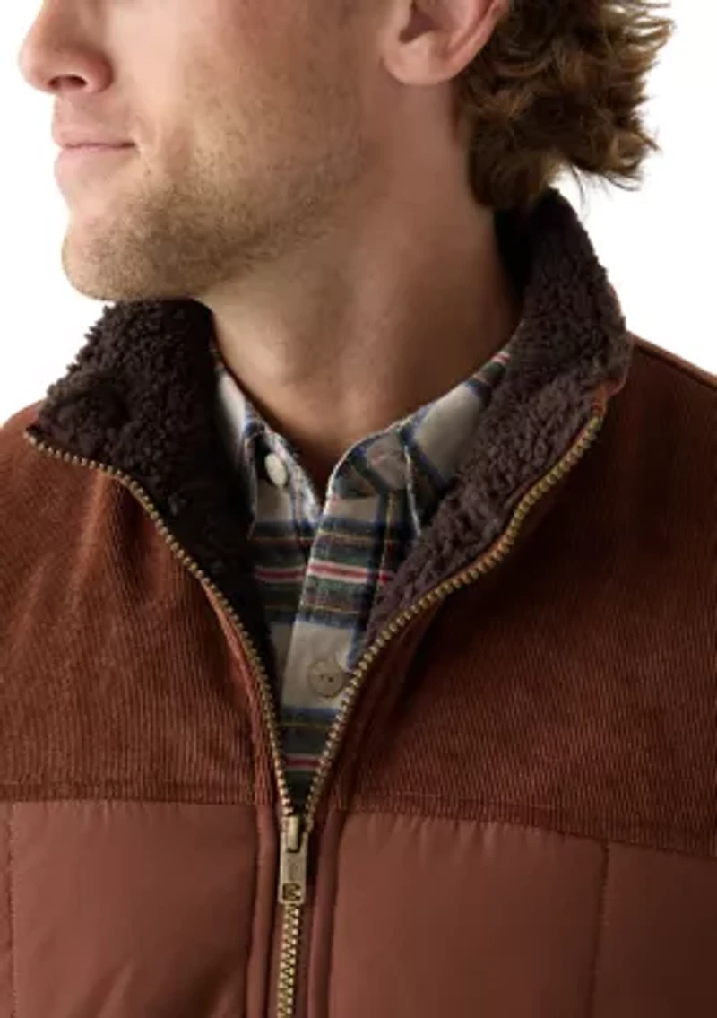 Men's Mixed Media Puffer Vest