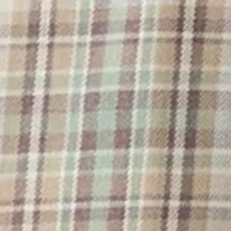 Men's Long Sleeve Burnout Plaid Shirt