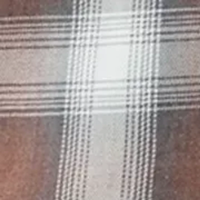 Men's Long Sleeve Burnout Plaid Shirt