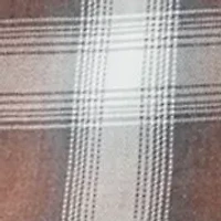 Men's Long Sleeve Burnout Plaid Shirt