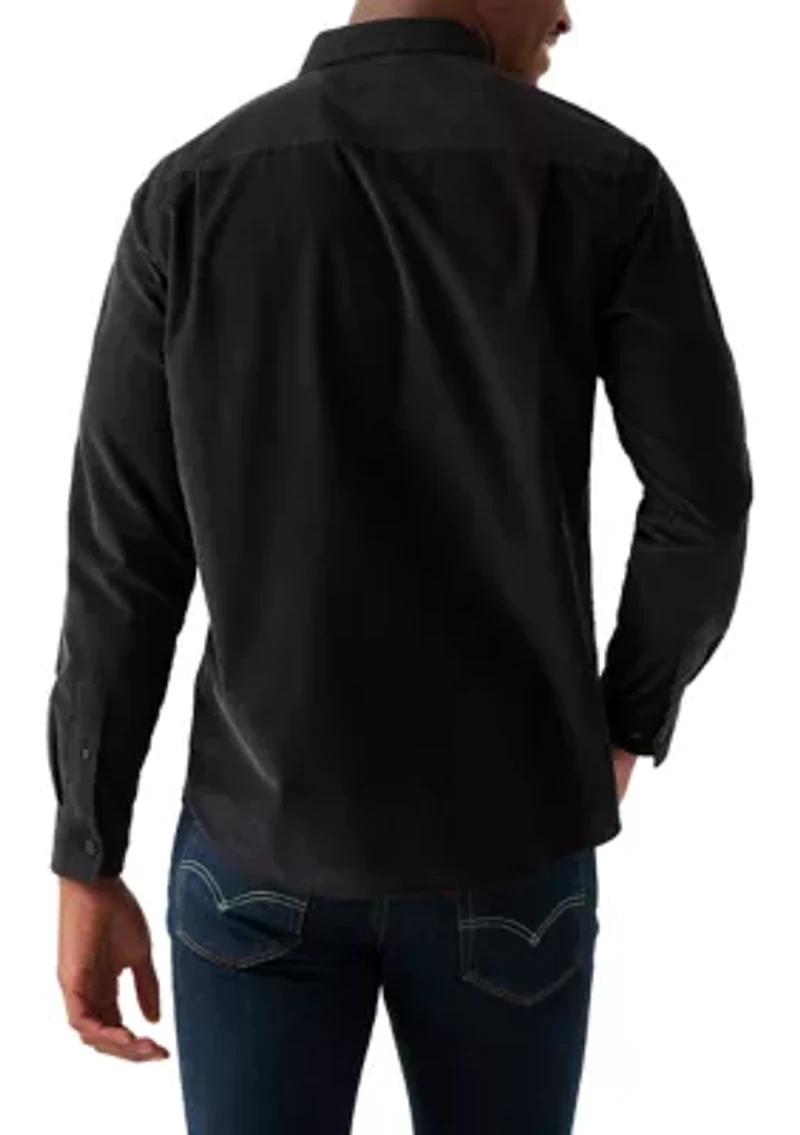 Men's Solid Corduroy Shirt