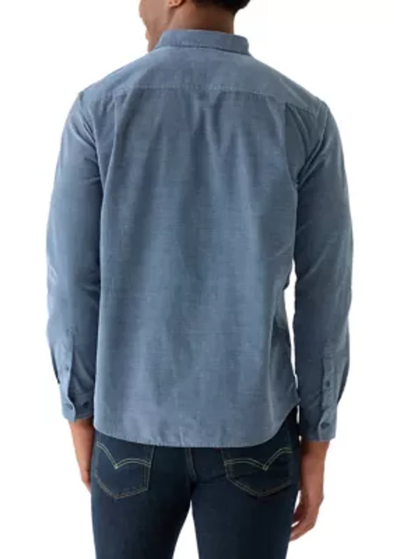 Men's Solid Corduroy Shirt