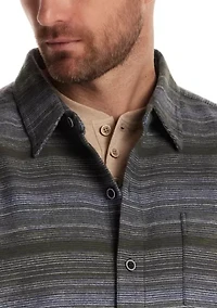 Men's Microstripe Overshirt