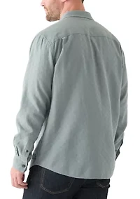 Men's Long Sleeve Textured Dobby Shirt