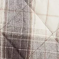 Men's Quilted Plaid Shirt Jacket