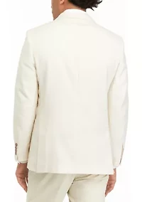 Men's Solid Textured Sport Coat