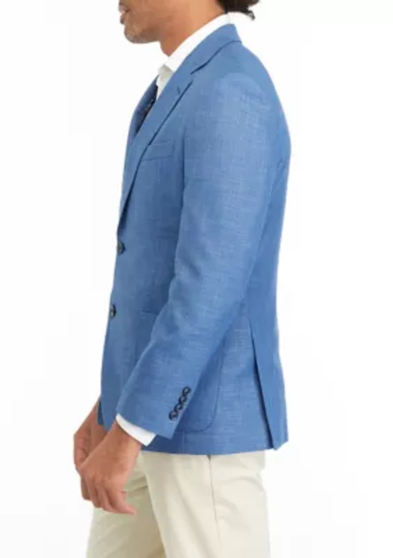 Textured Solid Sport Coat