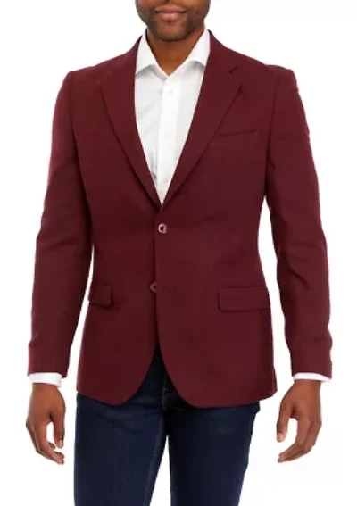 Solid Tweed Sportcoat