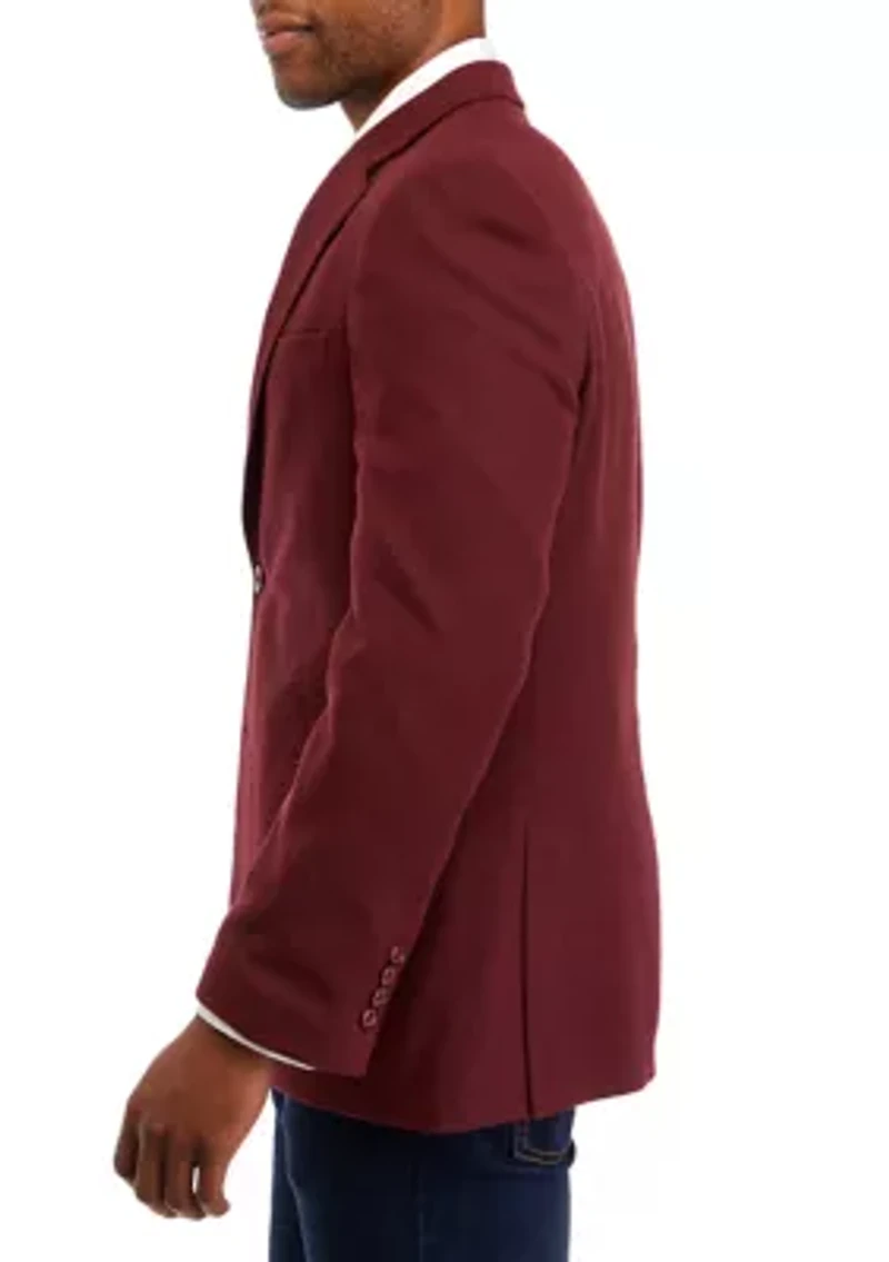 Solid Tweed Sportcoat