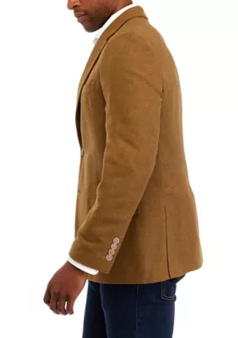 Solid Tweed Sportcoat