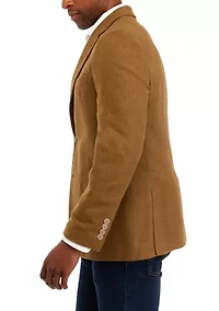 Solid Tweed Sportcoat