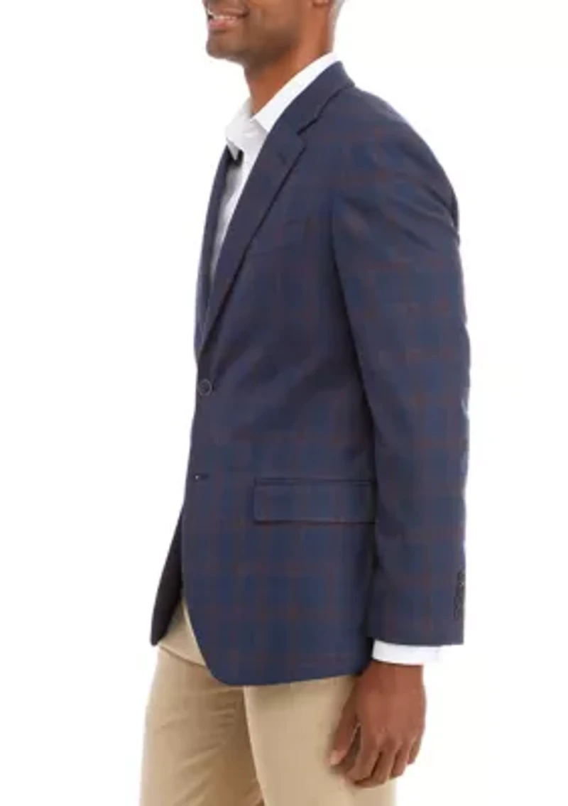 Modern Fit Plaid Sportcoat