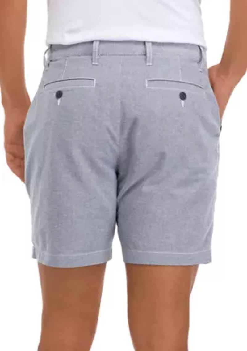 7 Inch Solid Oxford Shorts