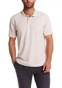 Men's Short Sleeve Structural Pique Polo Shirt