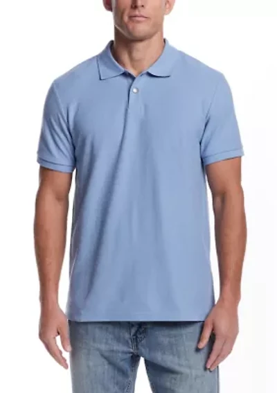 Men's Short Sleeve Structural Pique Polo Shirt