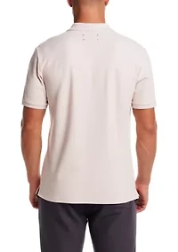 Men's Short Sleeve Structural Pique Polo Shirt