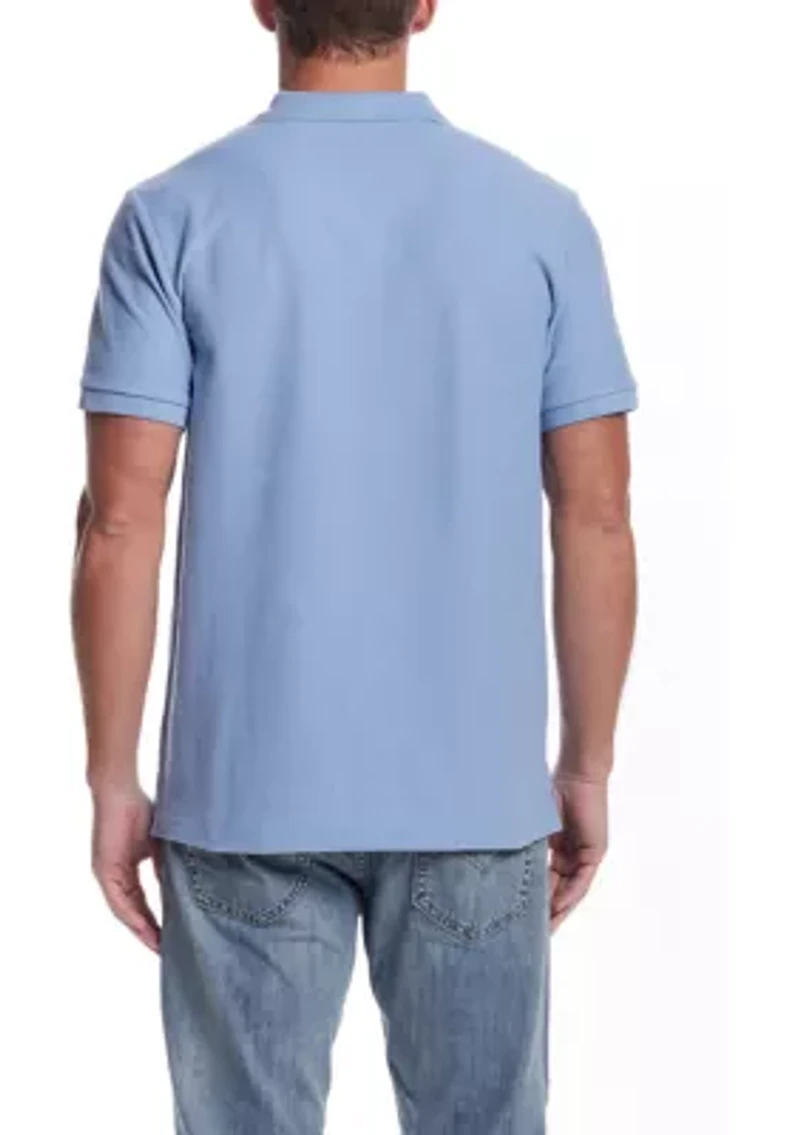 Men's Short Sleeve Structural Pique Polo Shirt