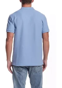 Men's Short Sleeve Structural Pique Polo Shirt