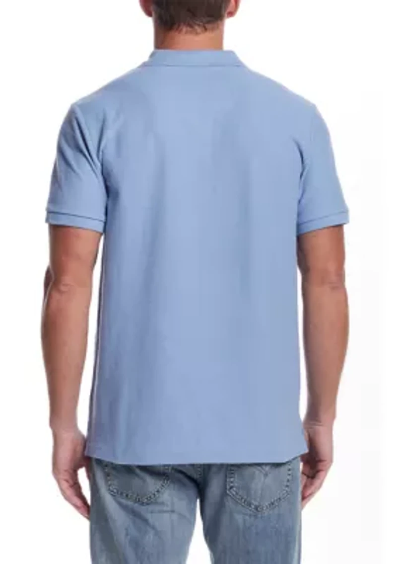Men's Short Sleeve Structural Pique Polo Shirt