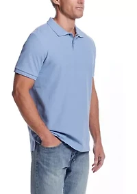Men's Short Sleeve Structural Pique Polo Shirt