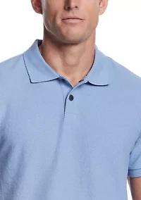 Men's Short Sleeve Structural Pique Polo Shirt