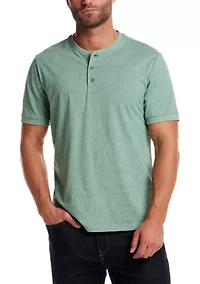 Men's Short Sleeve Micro Stripe Henley Shirt