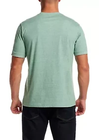 Men's Short Sleeve Micro Stripe Henley Shirt