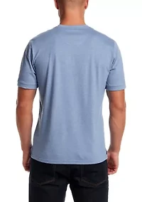 Men's Short Sleeve Micro Stripe Henley Shirt