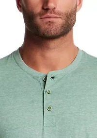 Men's Short Sleeve Micro Stripe Henley Shirt